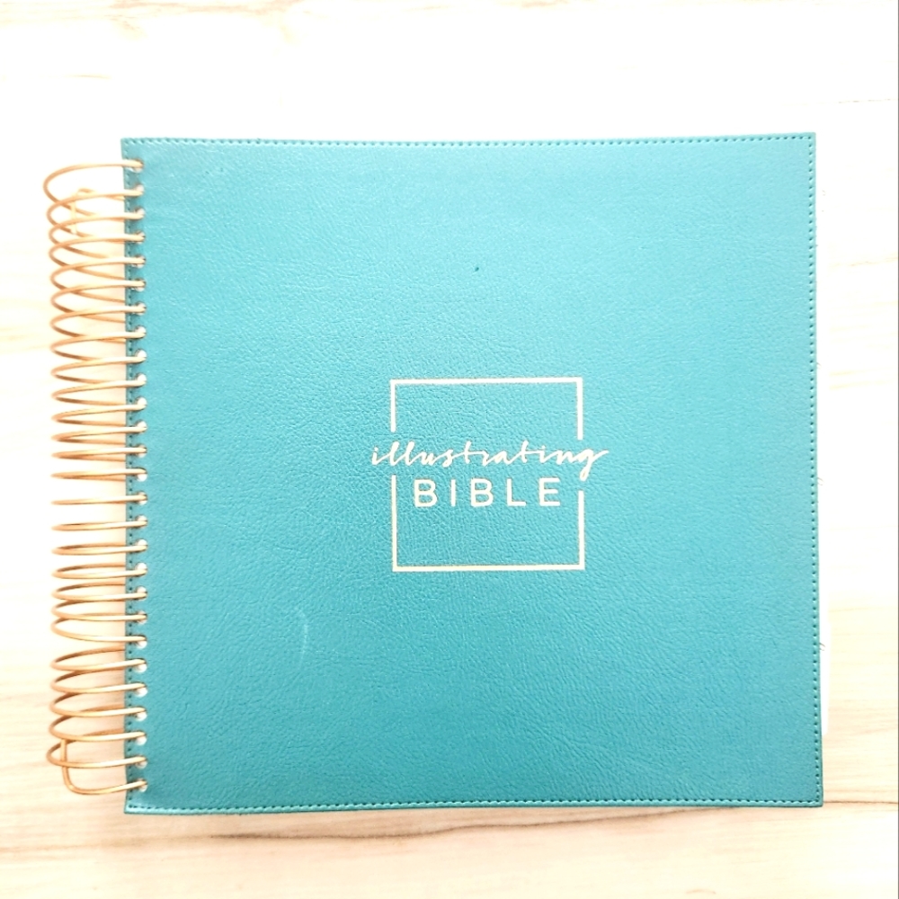 Illustrating Bible CSB Green by Dayspring  Leather Spiral Bound Book